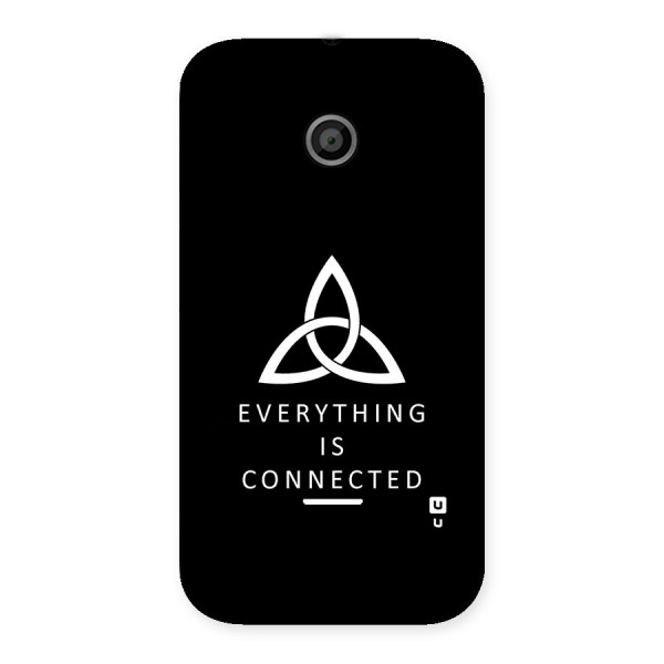 Everything is Connected Typography Back Case for Moto E