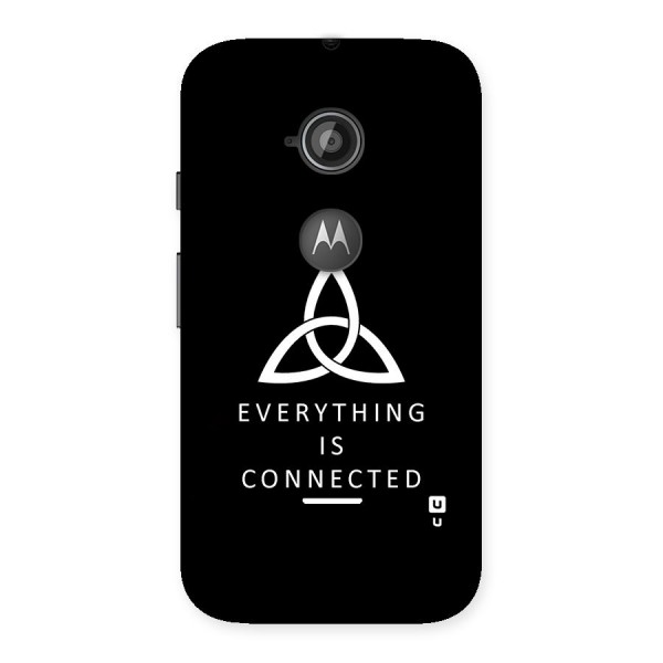 Everything is Connected Typography Back Case for Moto E 2nd Gen