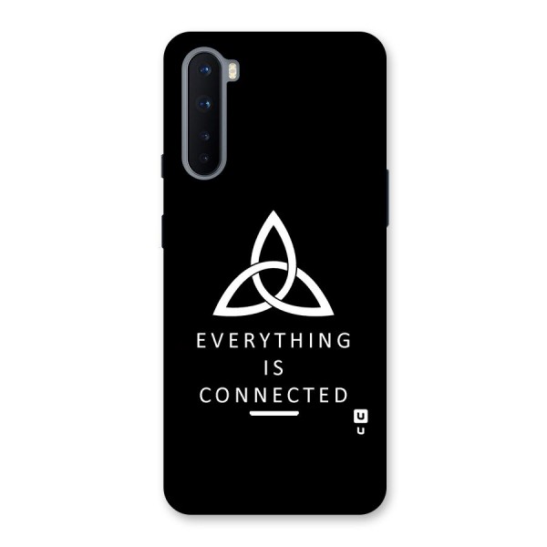 Everything is Connected Typography Back Case for OnePlus Nord