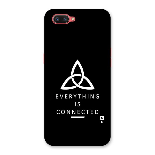 Everything is Connected Typography Back Case for Oppo A3s