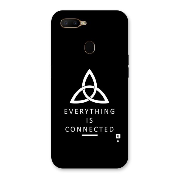 Everything is Connected Typography Back Case for Oppo A5s