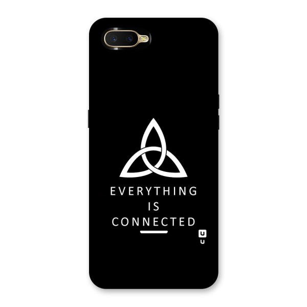 Everything is Connected Typography Back Case for Oppo K1