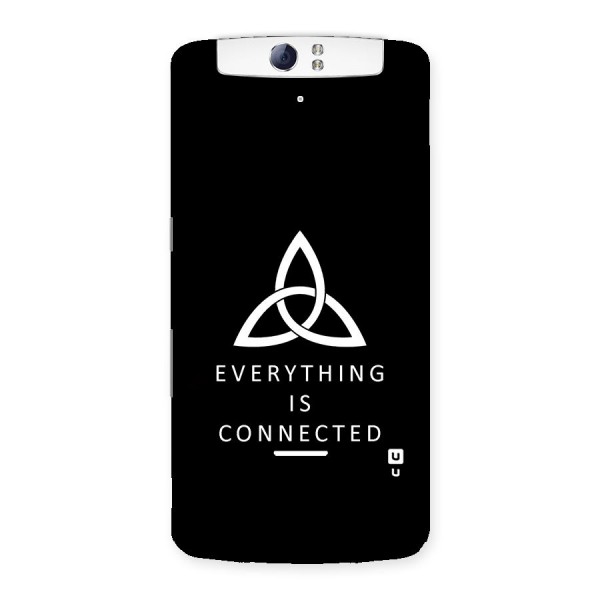 Everything is Connected Typography Back Case for Oppo N1