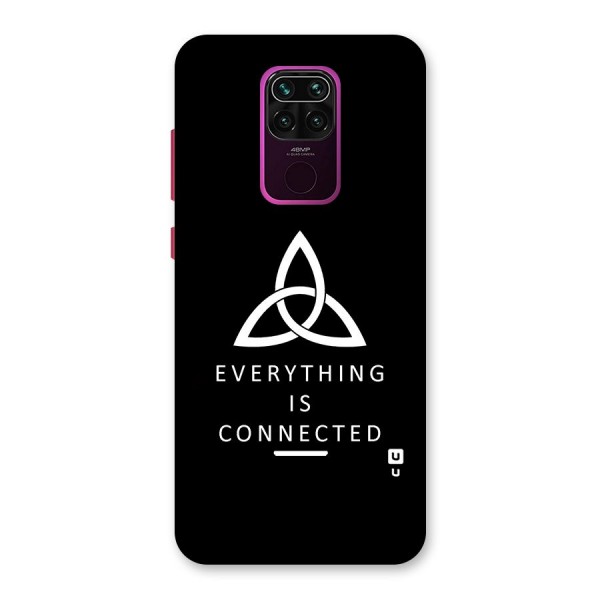 Everything is Connected Typography Back Case for Redmi Note 9