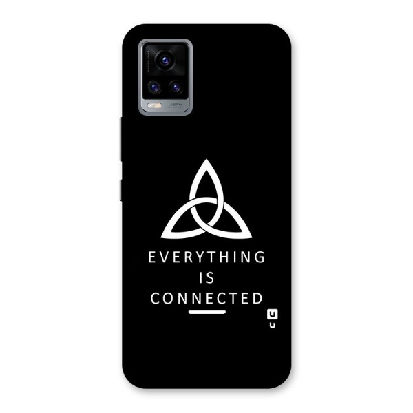 Everything is Connected Typography Back Case for Vivo V20
