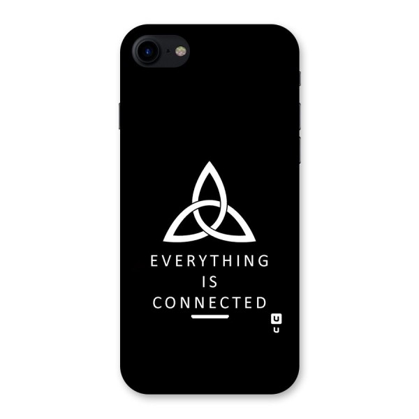 Everything is Connected Typography Back Case for iPhone SE 2020