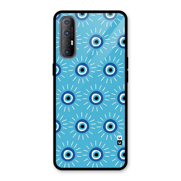 Evil Eves Away Glass Back Case for Oppo Reno3 Pro