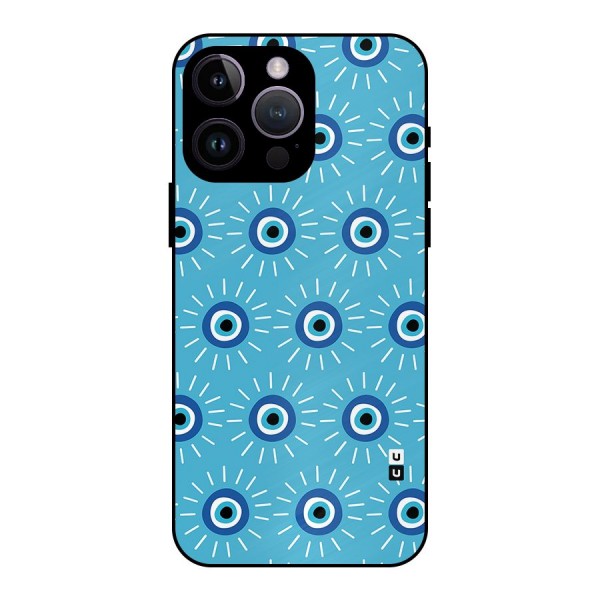 Evil Eves Away Metal Back Case for iPhone 14 Pro Max