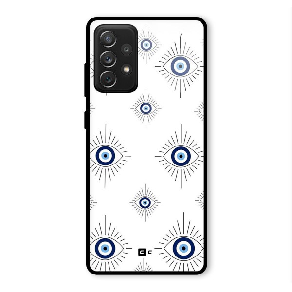 Evil Eye Wall Glass Back Case for Galaxy A72