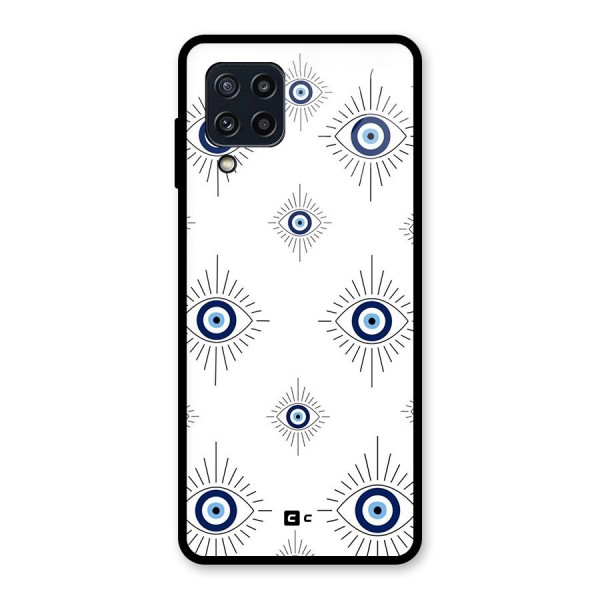 Evil Eye Wall Glass Back Case for Galaxy M32