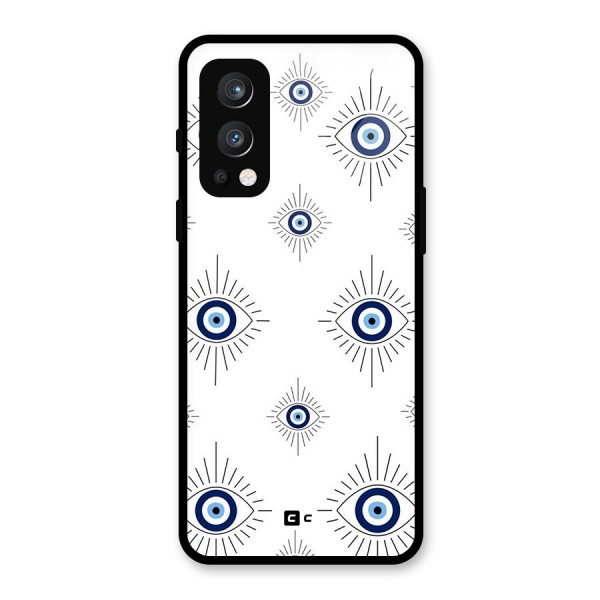 Evil Eye Wall Glass Back Case for OnePlus Nord 2 5G