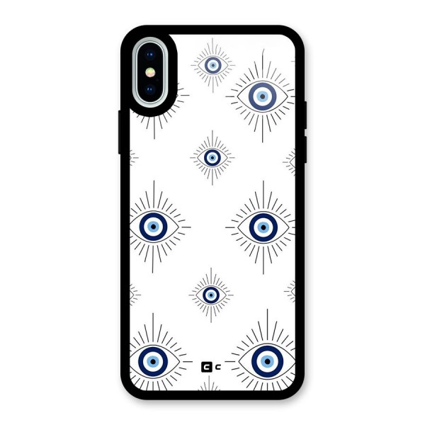 Evil Eye Wall Glass Back Case for iPhone X