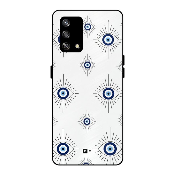 Evil Eye Wall Metal Back Case for Oppo F19s