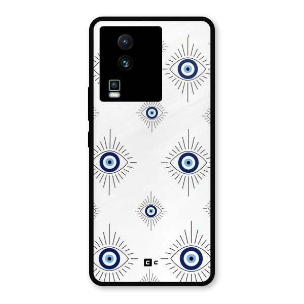 Evil Eye Wall Metal Back Case for iQOO Neo 7 Pro