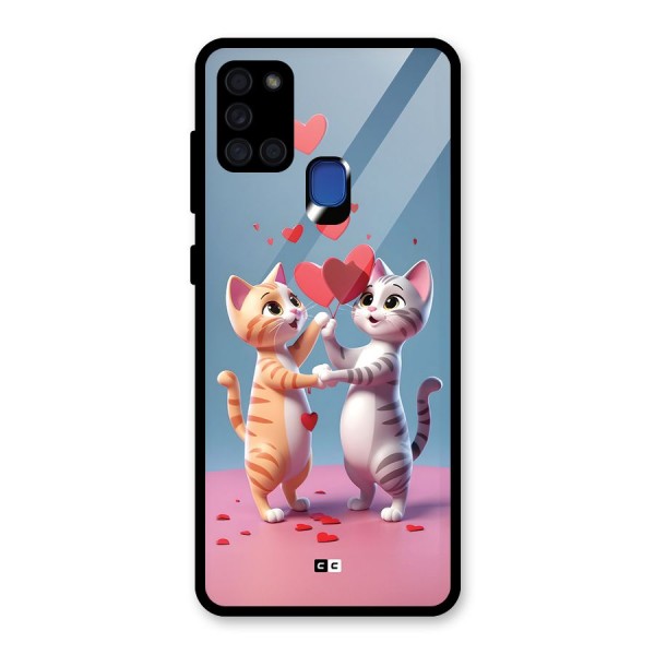 Exchanging Hearts Glass Back Case for Galaxy A21s