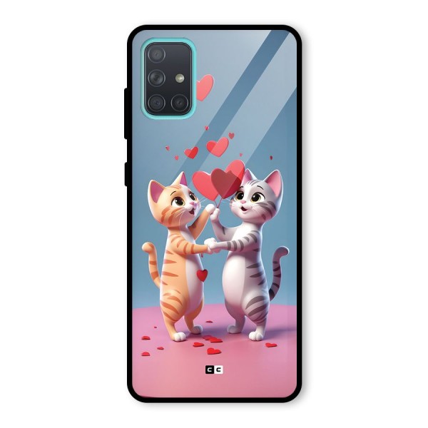 Exchanging Hearts Glass Back Case for Galaxy A71