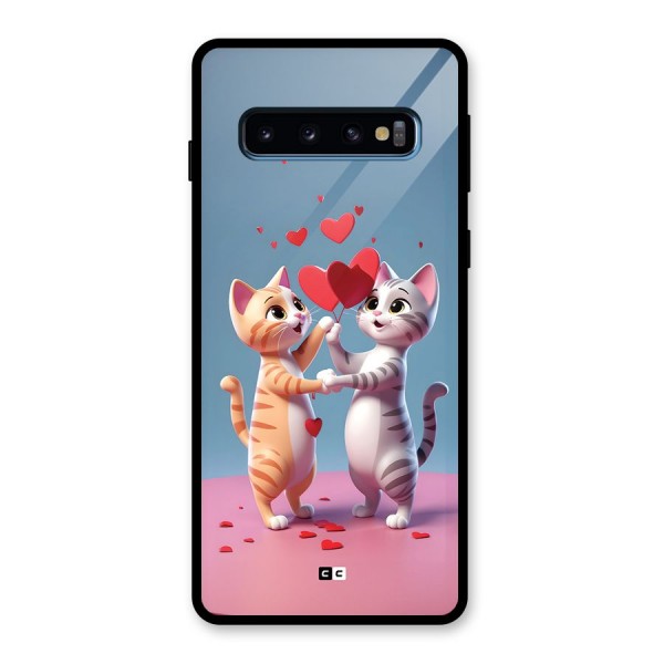 Exchanging Hearts Glass Back Case for Galaxy S10