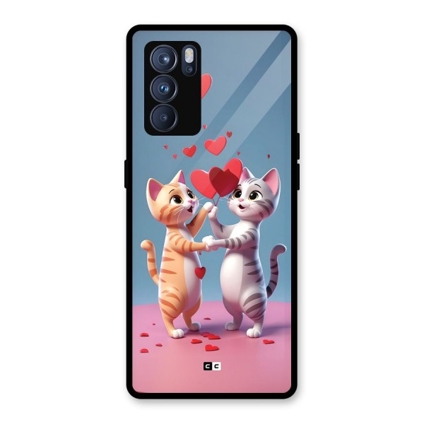 Exchanging Hearts Glass Back Case for Oppo Reno6 Pro 5G