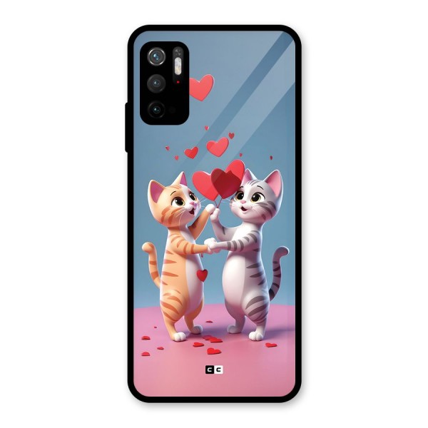 Exchanging Hearts Glass Back Case for Poco M3 Pro 5G