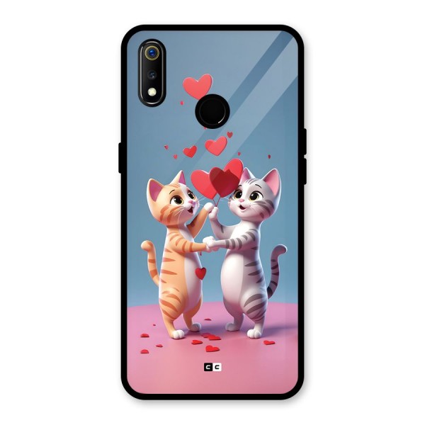 Exchanging Hearts Glass Back Case for Realme 3