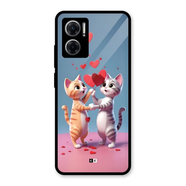 Exchanging Hearts Glass Back Case for Redmi 11 Prime 5G