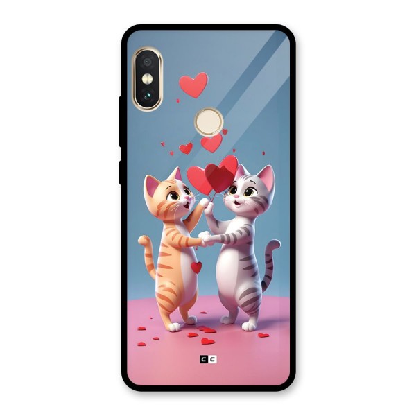 Exchanging Hearts Glass Back Case for Redmi Note 5 Pro