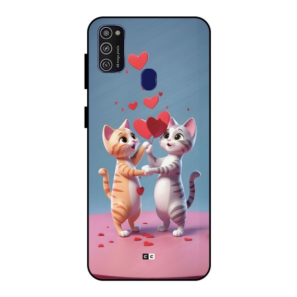 Exchanging Hearts Metal Back Case for Galaxy M21