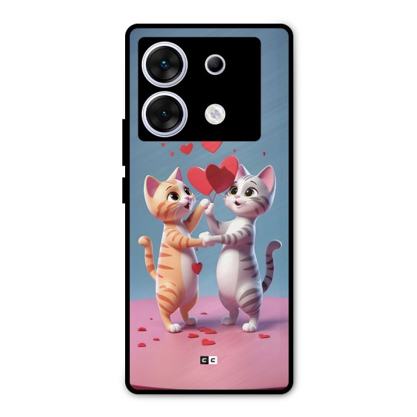 Exchanging Hearts Metal Back Case for Infinix Zero 30 5G