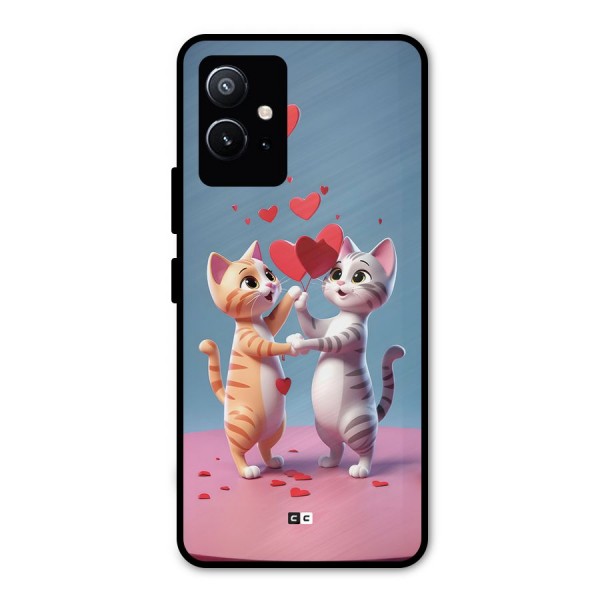 Exchanging Hearts Metal Back Case for Vivo T1 5G