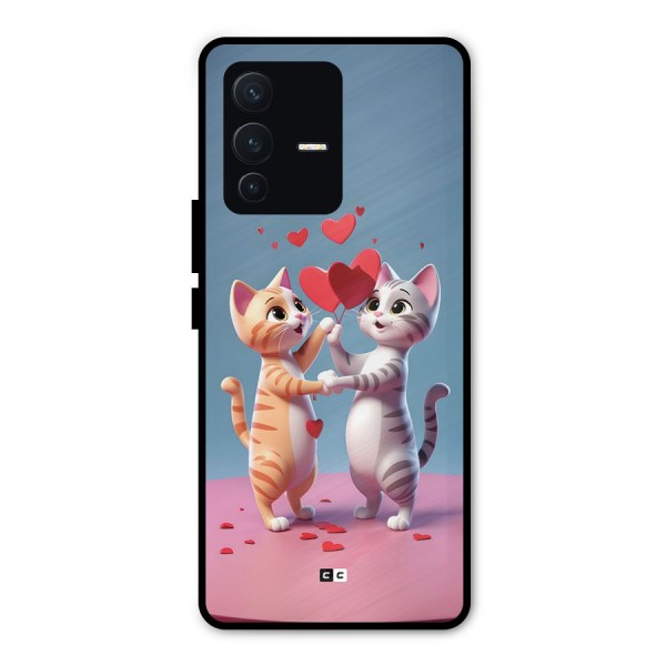 Exchanging Hearts Metal Back Case for Vivo V23 Pro