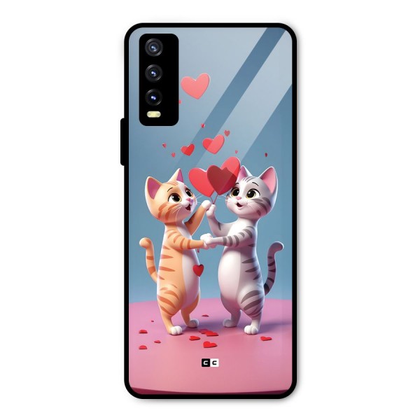 Exchanging Hearts Metal Back Case for Vivo Y20i
