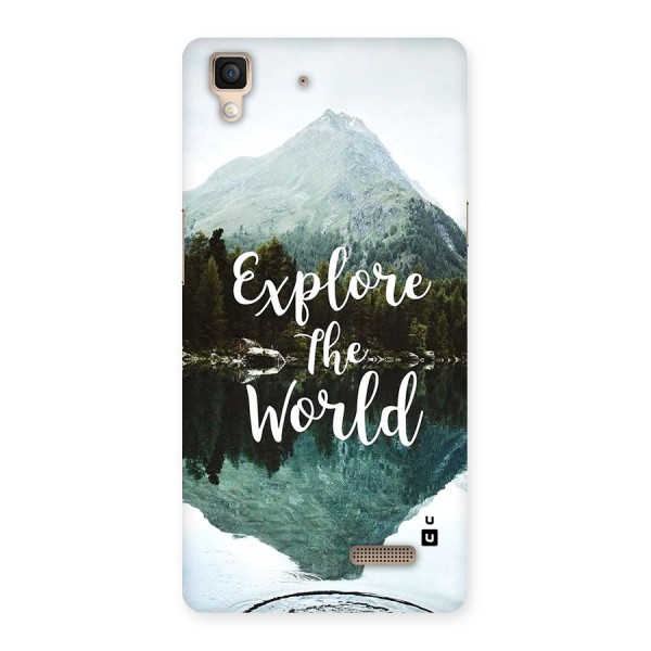 Explore The World Back Case for Oppo R7