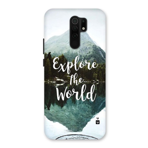 Explore The World Glass Back Case for Redmi 9 Prime