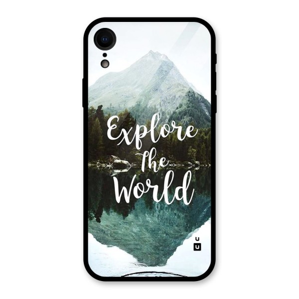 Explore The World Glass Back Case for iPhone XR