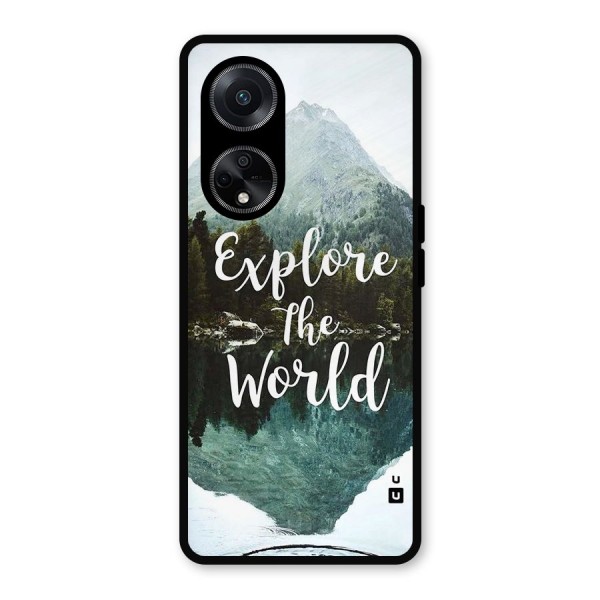 Explore The World Metal Back Case for Oppo F23