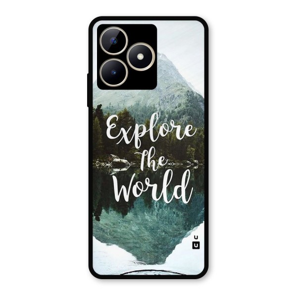 Explore The World Metal Back Case for Realme C53