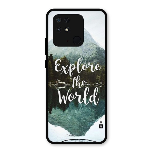 Explore The World Metal Back Case for Redmi 10 Power