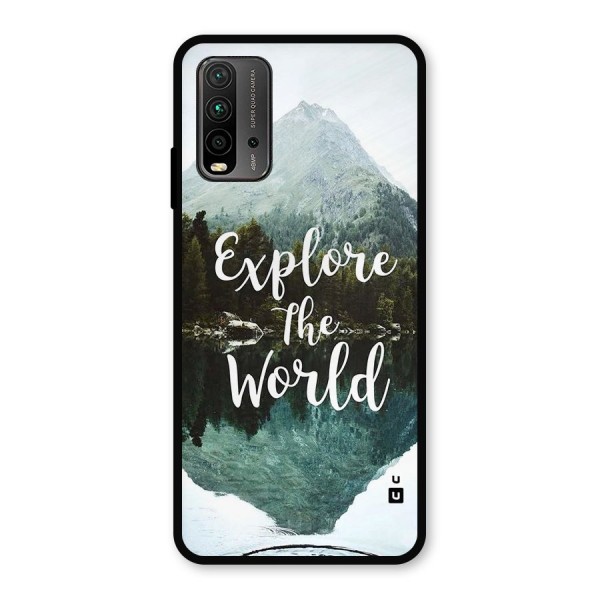 Explore The World Metal Back Case for Redmi 9 Power