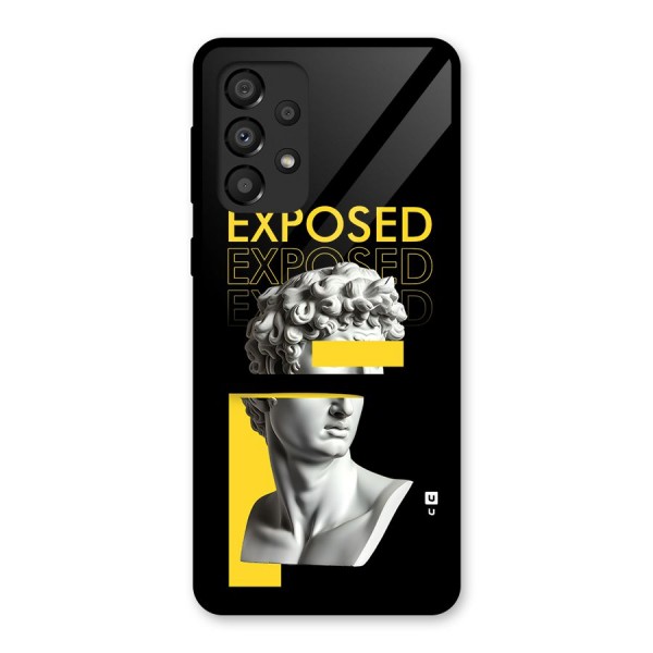 Exposed Sculpture Glass Back Case for Galaxy A33 5G