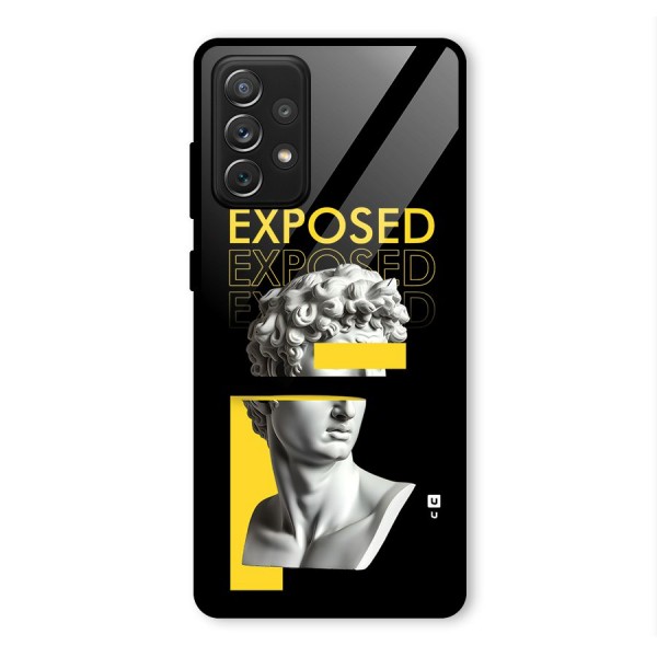 Exposed Sculpture Glass Back Case for Galaxy A72