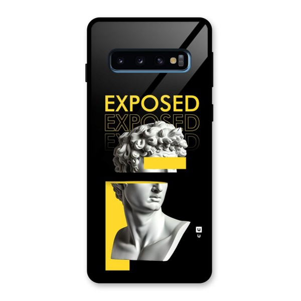 Exposed Sculpture Glass Back Case for Galaxy S10