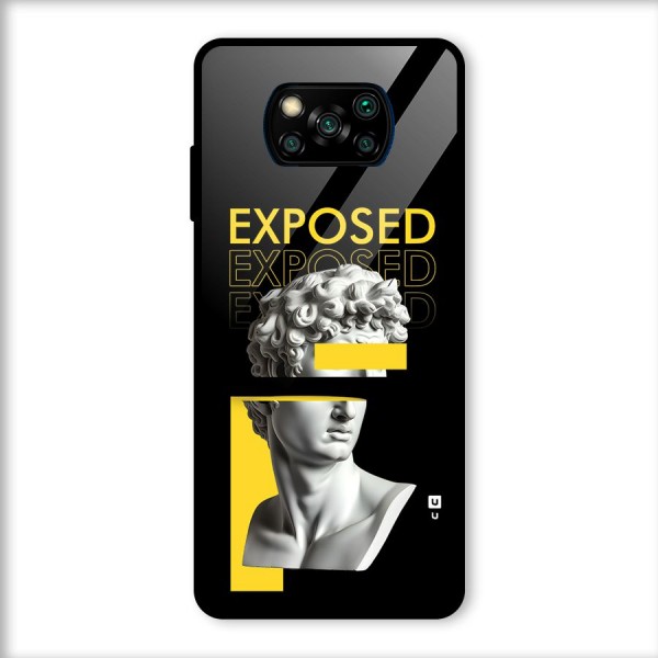 Exposed Sculpture Glass Back Case for Poco X3