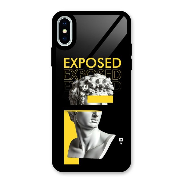Exposed Sculpture Glass Back Case for iPhone XS