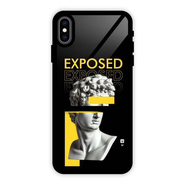 Exposed Sculpture Glass Back Case for iPhone XS Max