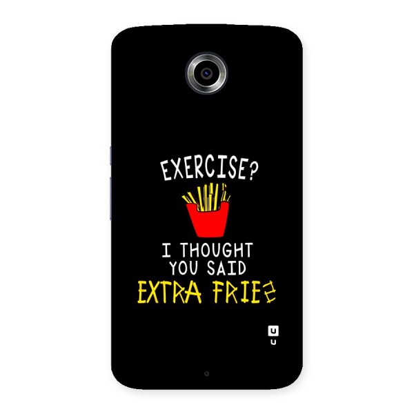 Extra Fries Back Case for Google Nexus 6