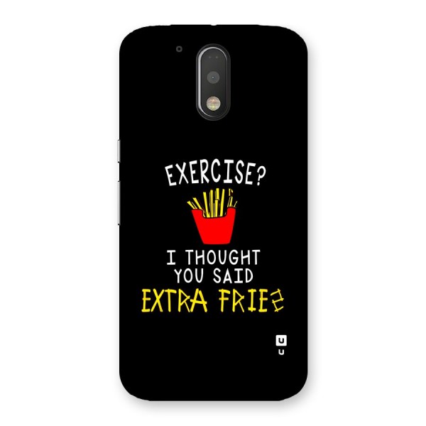 Extra Fries Back Case for Moto G4 Plus