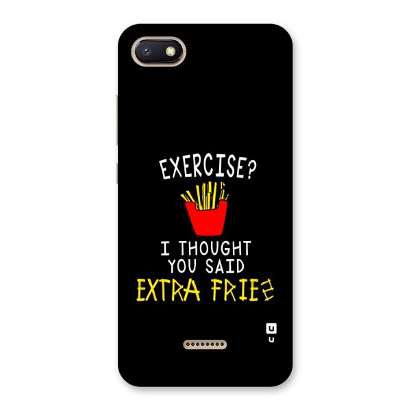 Extra Fries Back Case for Redmi 6A