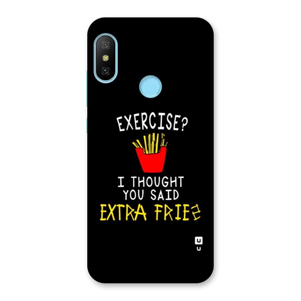 Extra Fries Back Case for Redmi 6 Pro