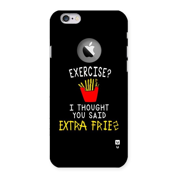 Extra Fries Back Case for iPhone 6 Logo Cut