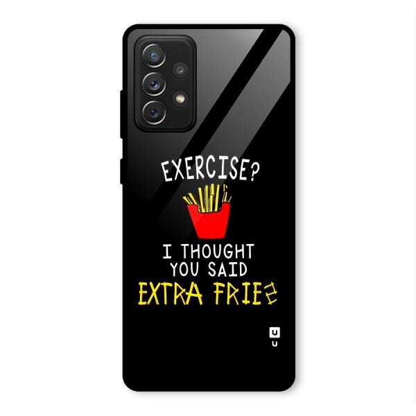Extra Fries Glass Back Case for Galaxy A72
